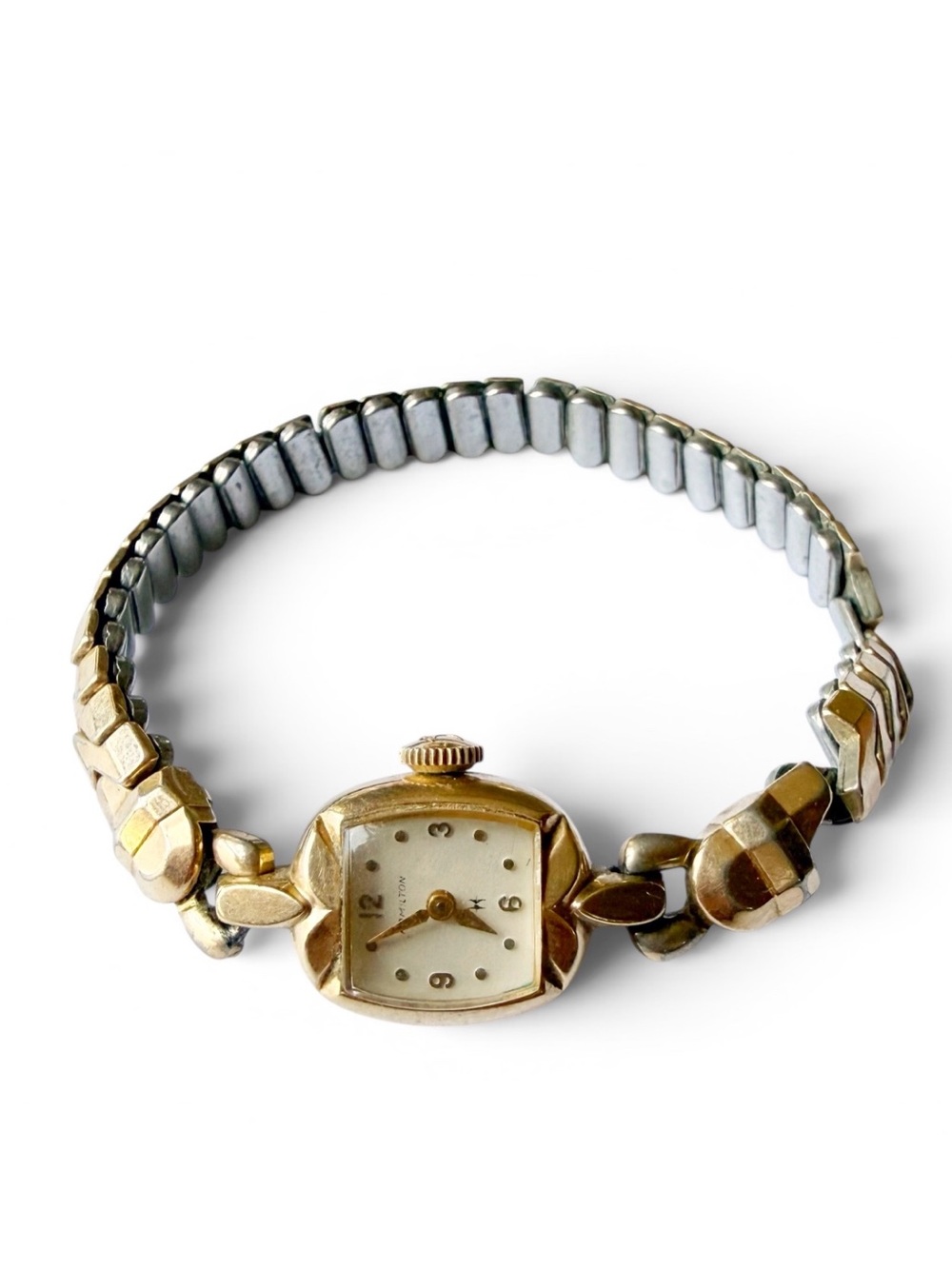Vintage Hamilton Ladies Watch 10k Rolled Gold Plate FOR PARTS NOT WORKING